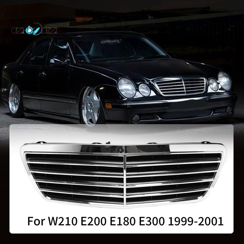 【Gzhxdiizi】กระจังหน้ารถยนต์ สําหรับ Mercedes-Benz W210 E200 E180 E300 1999-2001