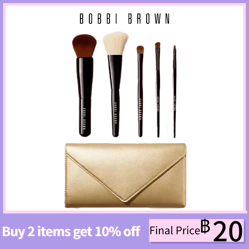 ของแท้100%  Bobbi Brown Makeup Brush Even face brush Eye shadow brush 5Pcs/set