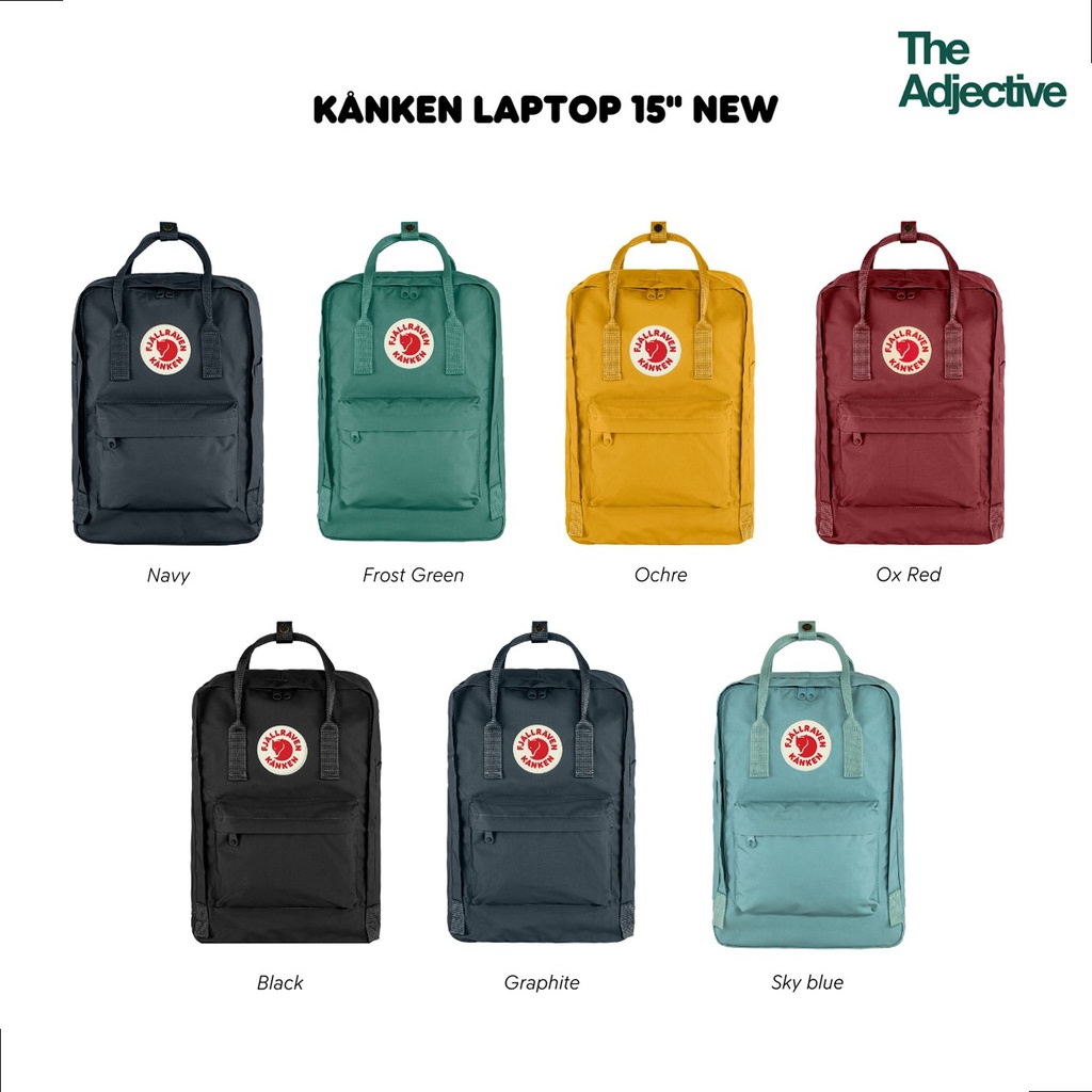 Fjallraven/ Kanken Laptop 15" /เป้ Kanken แท้ กระเป๋าคอมพิวเตอร์โน๊ตบุ๊ค แล็ปท็อป จากสวีเดน Unisex