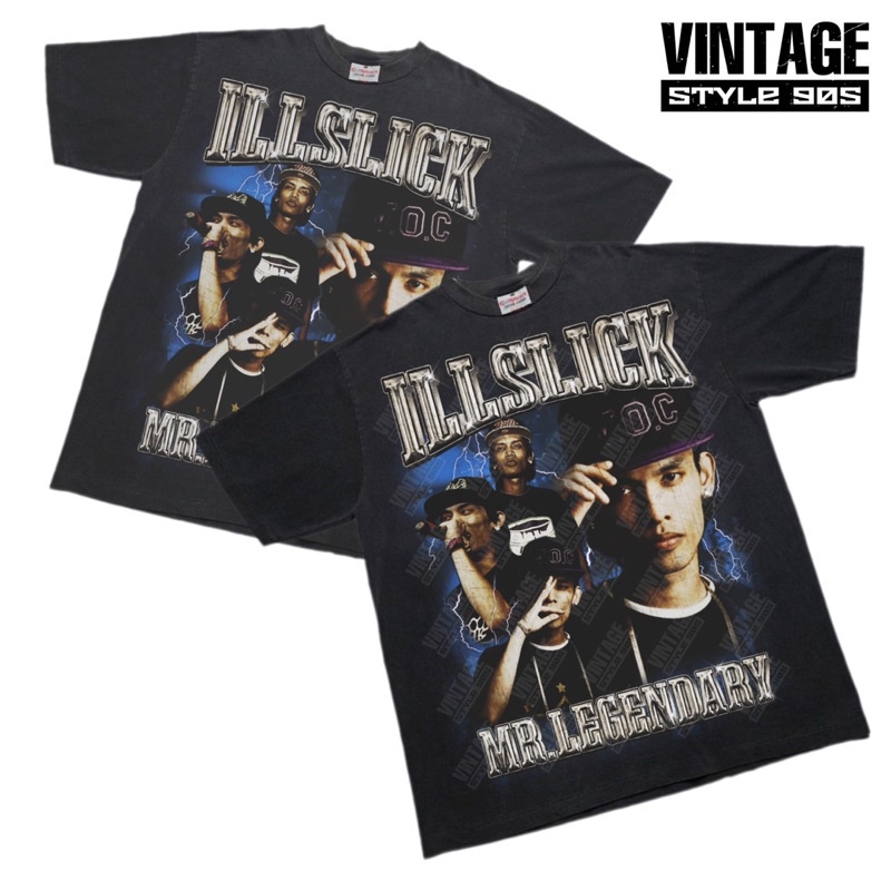 MIY* เสื้อ อิลสลิก illslick Mr.Legenary แฟนคลับอิลไม่ควรพลาด(ป้ายHiptrack มีสีดำให้เลือกสองสี เฟดกับไ 707.1