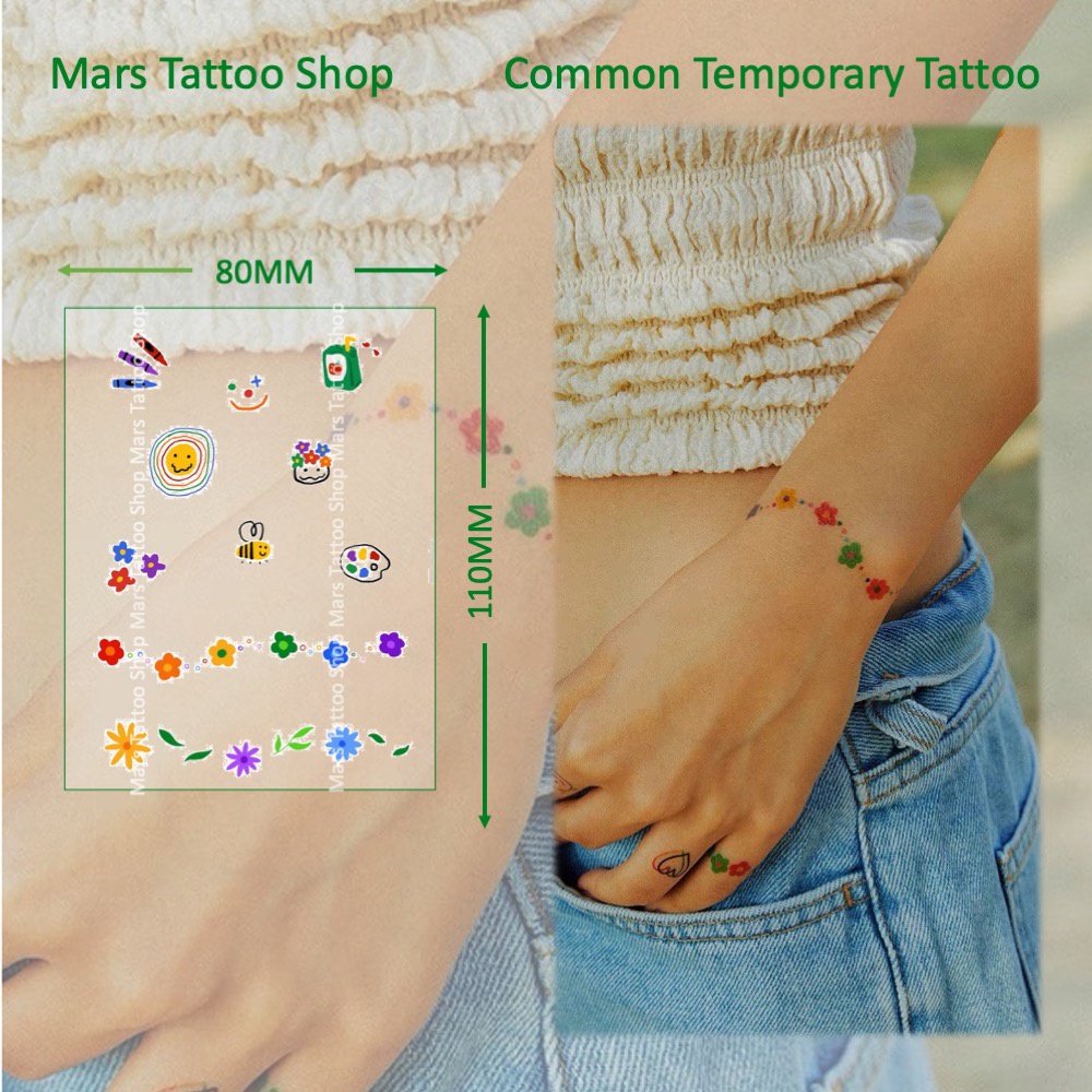 【Mars Tattoo】สติกเกอร์รอยสักชั่วคราว ติดทนนาน CX046