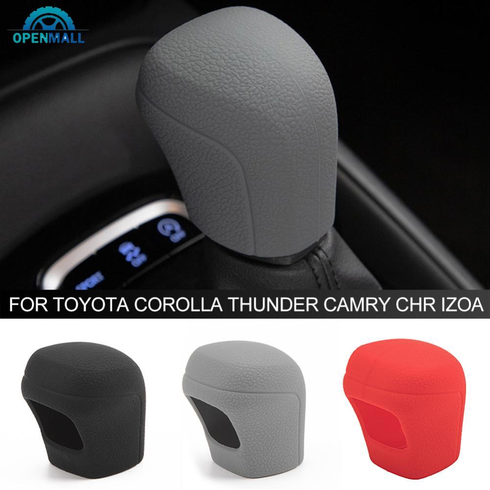 ฝาครอบเกียร์ซิลิโคน ทรงกลม แบบแมนนวล สําหรับตกแต่งภายในรถยนต์ Toyota Corolla Thunder