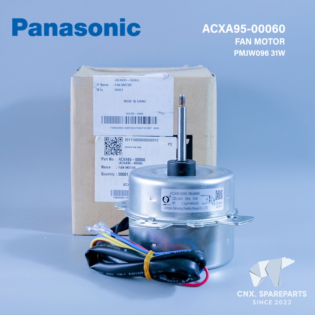 ACXA95-00060 มอเตอร์แอร์ Panasonic มอเตอร์แอร์พานาโซนิค มอเตอร์คอยล์ร้อน PMJW096 31W. อะไหล่แอร์ ของ