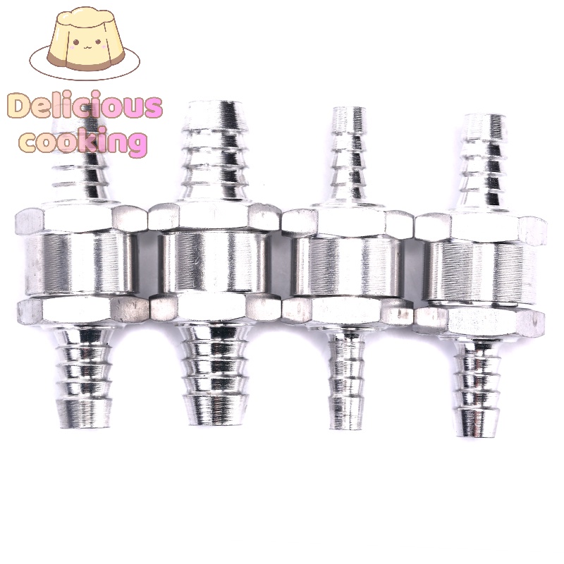 [Delicious Cooking] วาล์วตรวจสอบน้ํามันเชื้อเพลิงทางเดียว อะลูมิเนียมอัลลอย ไม่ย้อนกลับ 4 ขนาด 6 8 10 12 มม.
 [ใหม่]