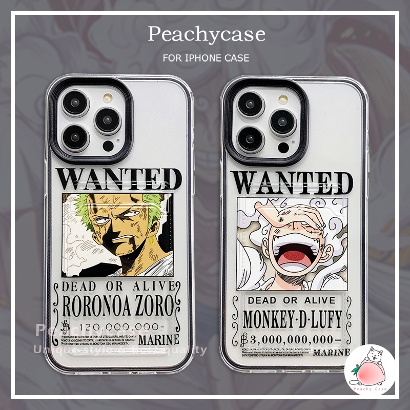 ภาพเคลื ่ อนไหว One Piece Luffy Roronoa Zoro ช ่ องเสียบการ ์ ดเคสโทรศัพท ์ สําหรับ iPhone 15 Plus 13 12 11 Pro Max Xs Max Xr X 8 7 6 TPU 3 in 1 ที ่ ถอดออกได ้ ฝาครอบด ้ านหลัง Shock Proof Casing