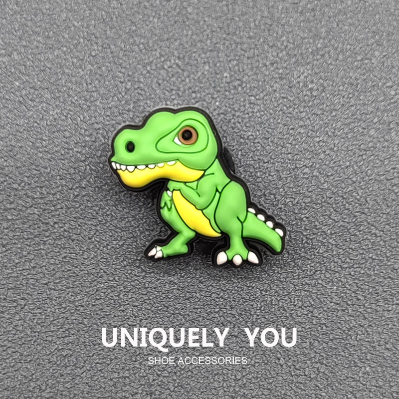 jibbitz crocs อุปกรณ์เสริมหัวเข็มขัด ตัวติดรองเท้า crocs รูปไดโนเสาร์ อุปกรณ์เสริม สําหรับรองเท้า jibbitz crocs เกาหลี