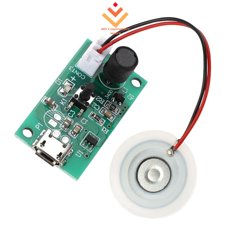 เครื่องทําความชื้นอัลตราโซนิก โมดูลไมโคร USB เครื่องกําเนิดหมอก เครื่องกําเนิดไฟฟ้า แผงวงจร Oscillator Plate