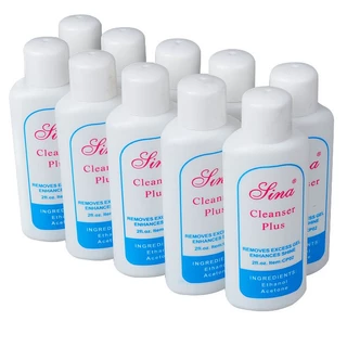 60ml. Sina Cleanser Plus น้ำยาเช็ดสีเจล เช็ดคราบเหนียวหลังทำเล็บ​ ล้างเล็บ อุปกรณ์ทำเล็บ
