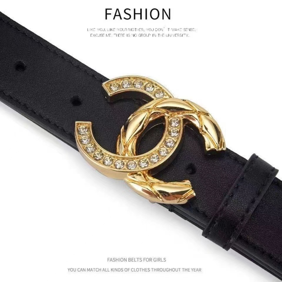 Ella Mall COD Ladies Luxury Brand Belt High Quality Belt CC Belt