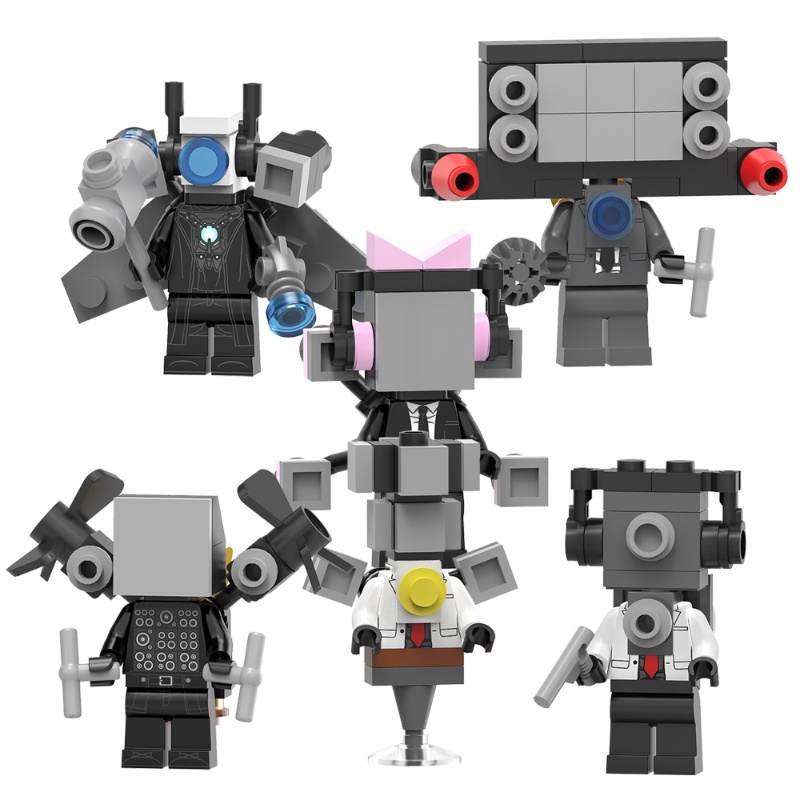 โมเดลฟิกเกอร์ การ์ตูนอนิเมะ Game Series Titan Camera Man Female TV Person Mechanical God TV Man Boss Boombox Man ขนาดเล็ก ของเล่นสําหรับเด็ก