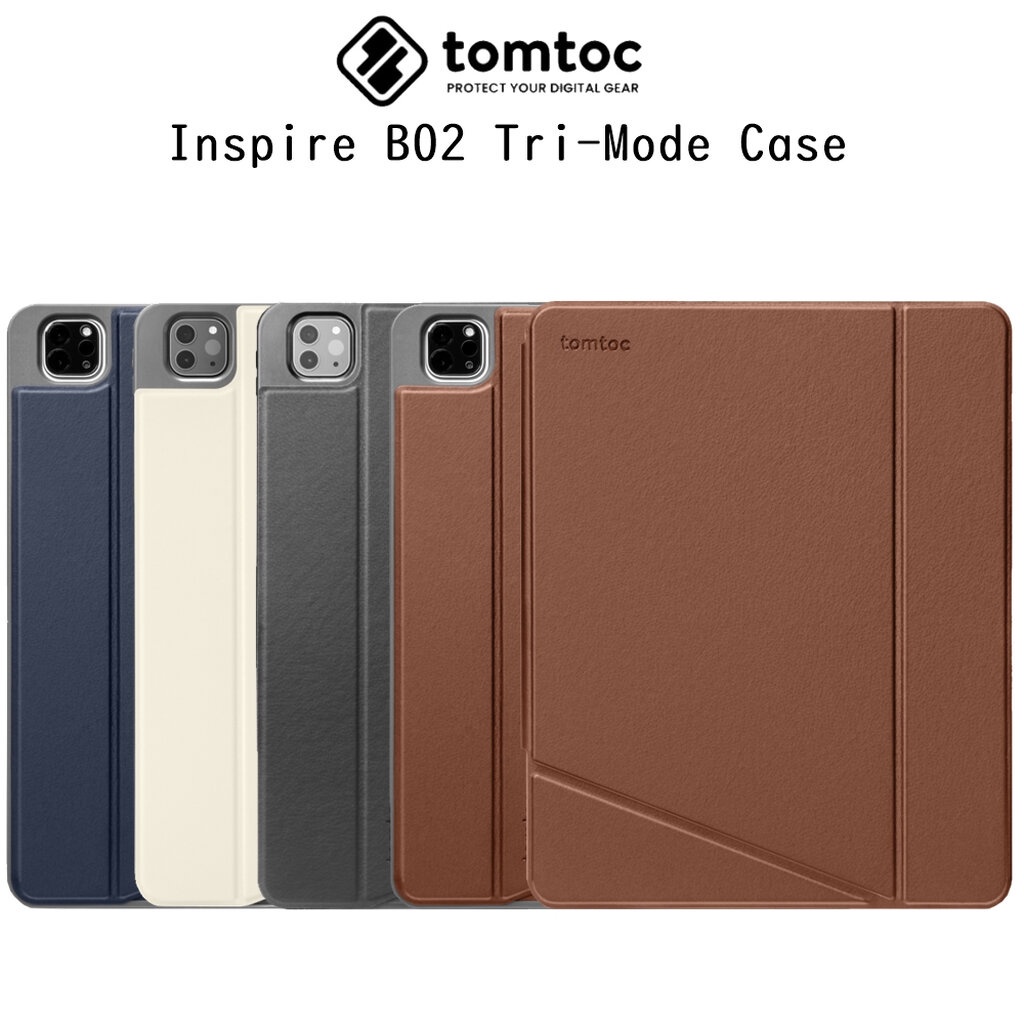 Tomtoc Inspire B02 Tri-Mode Case เคสกันกระแทกเกรดพรีเมี่ยม เคสสำหรับ iPad Gen10 /Pro11 18-22/Pro 12.9 18-22 (ของแท้100%)