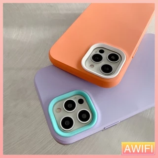 🔥AWIFI🔥เคสประกบสีพื้นมาใหม่ สำหรับรุ่น 15 15 PRO 15PROMAX Plus 11 11pro 12pro 12promax 13 13promax 13pro 14 14pro #028