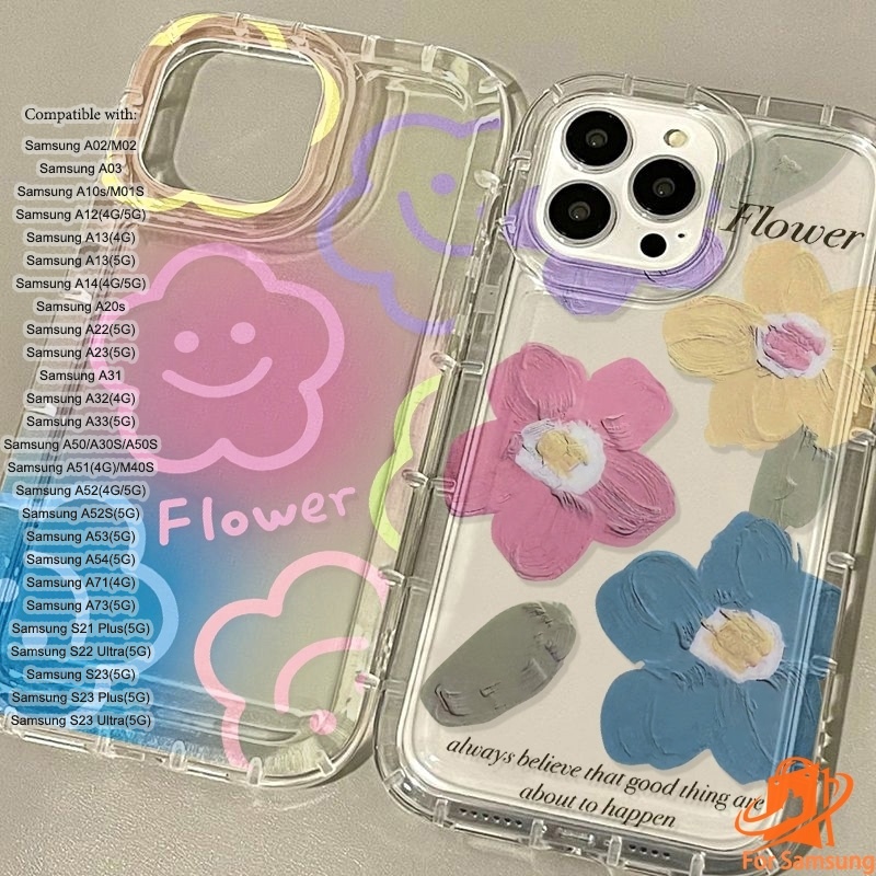 เคสโทรศัพท์แบบอ่อนเข้ากันได้กับ Samsung Galaxy A54 S23 S22 Ultra 5G A32 A03 A53 A51 A50 A30 A22 A14 A02 A24 A13 A12 A10s