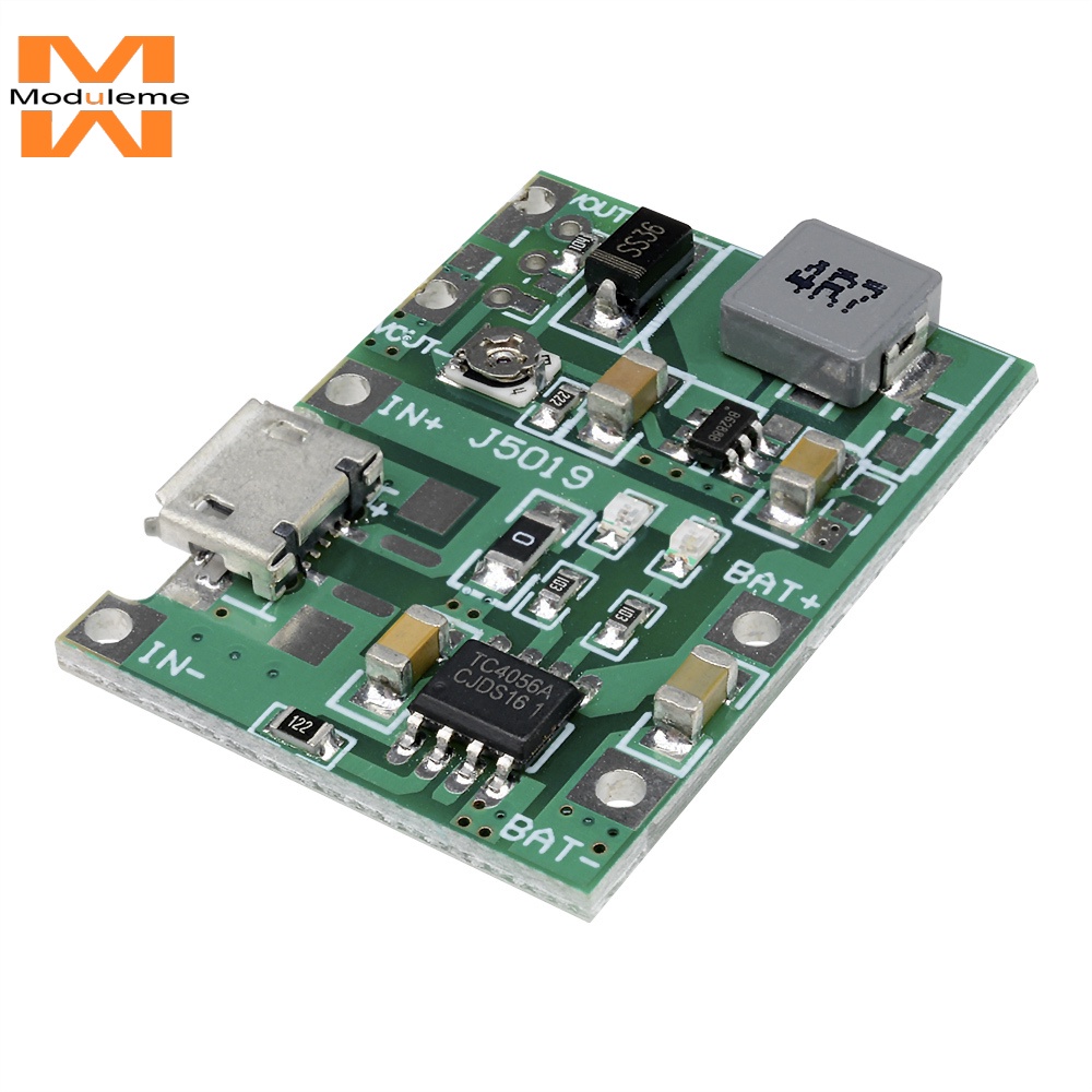 โมดูลชาร์จแบตเตอรี่ลิเธียม 3.7V เป็น 9V 5V 2A ปรับได้ 18650