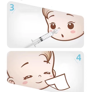 ไซริงค์ล้างจมูกเด็ก 10ML BPA Free พร้อมจุกซิลิโคนล้างจมูก ล้างอาการคัดจมูก เด็กน้ำมูกไหล เป็นหวัด