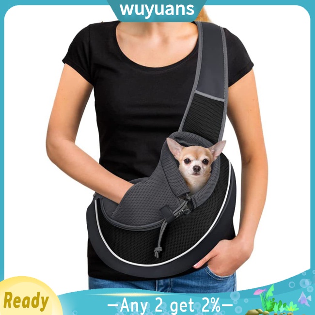 Wuyuans กระเป๋าสะพายไหล่ สะพายข้าง ระบายอากาศ แบบพกพา สะดวกสบาย สําหรับใส่สัตว์เลี้ยง