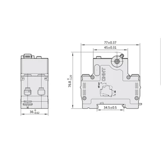 CHINT NXBLE-63Y 6A 10A 16A 32A 63A 30MA 10MA 0.01A 0.03A RCBO 1P + N 230V Residual current Circuit breaker over current ป้องกันการรั่วไหล