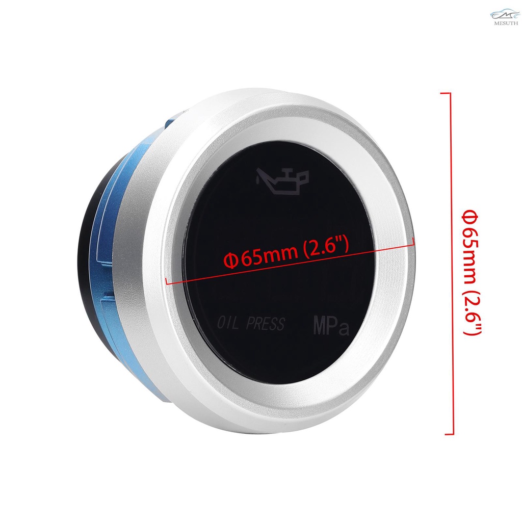 เครื่องวัดความดันน้ํามันเครื่องยนต์ดิจิทัล พร้อมไฟกระพริบ 0-1.00MPa 9-35V สําหรับรถยนต์ รถจักรยานยนต์ ราคา ถูกที่สุด ดีลบีเคเค แกลเลอรีภาพที่ 4