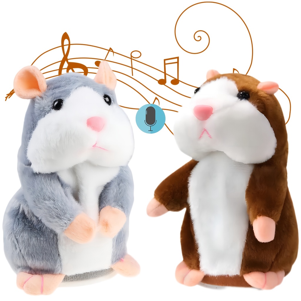 ของเล่นหนูแฮมสเตอร์ พูดคุยได้ น่ารัก: The Perfect Playmate สําหรับเด็ก! ของเล่นตุ๊กตาหนูแฮมสเตอร์น่ารัก ของขวัญวันเกิด วันหยุด สําหรับเด็ก