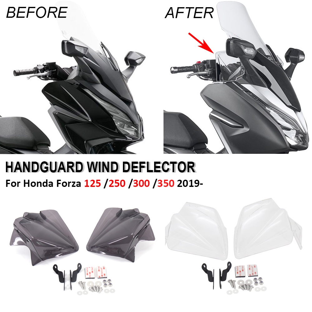 สําหรับ Honda Forza 125 /250 /300 /350 2019 2020 2021 2022 ใหม ่ รถจักรยานยนต ์ Hand Guard Handlebar Handguard Wind Protector Shield Cover