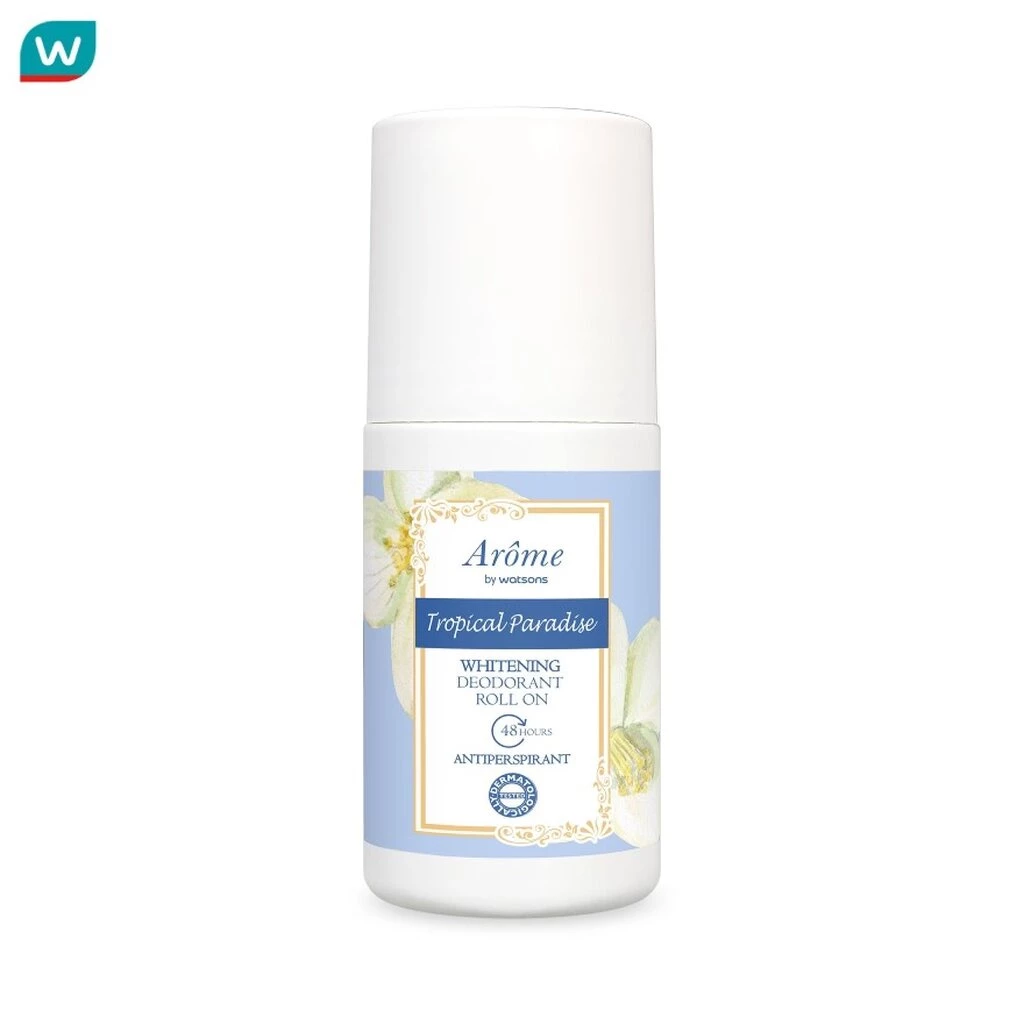 Arome by Watsons อะโรมิบายวัตสัน ทรอปิคอลพาราไดซ์ดิโอโดแรนท์โรล-ออน 50มล