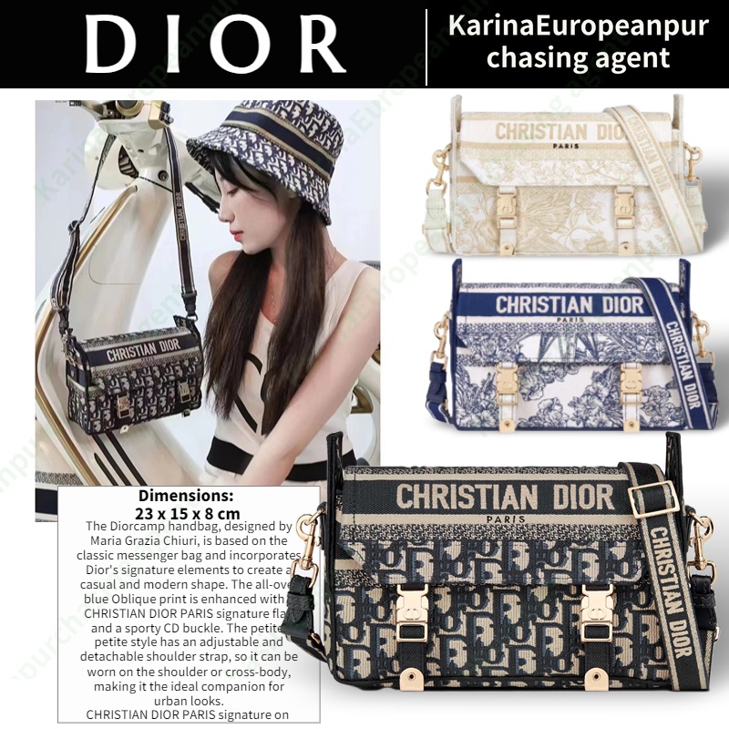 ดิออร์Dior DIORCAMP Women/Shoulder Bag กระเป๋า Messenger / กระเป๋าเดินทาง / กระเป๋า Dior