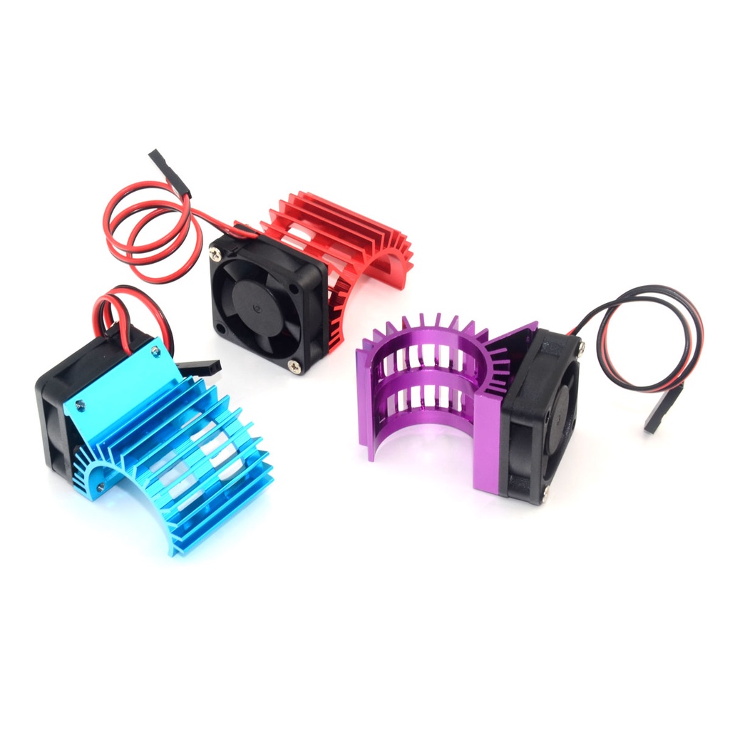 มอเตอร์ฮีทซิงค์อลูมิเนียม 380 390 28006 พร้อมพัดลมระบายความร้อน ไร้แปรง DC 5V HSP สําหรับโมเดลรถบังคับ สเกล 1/16