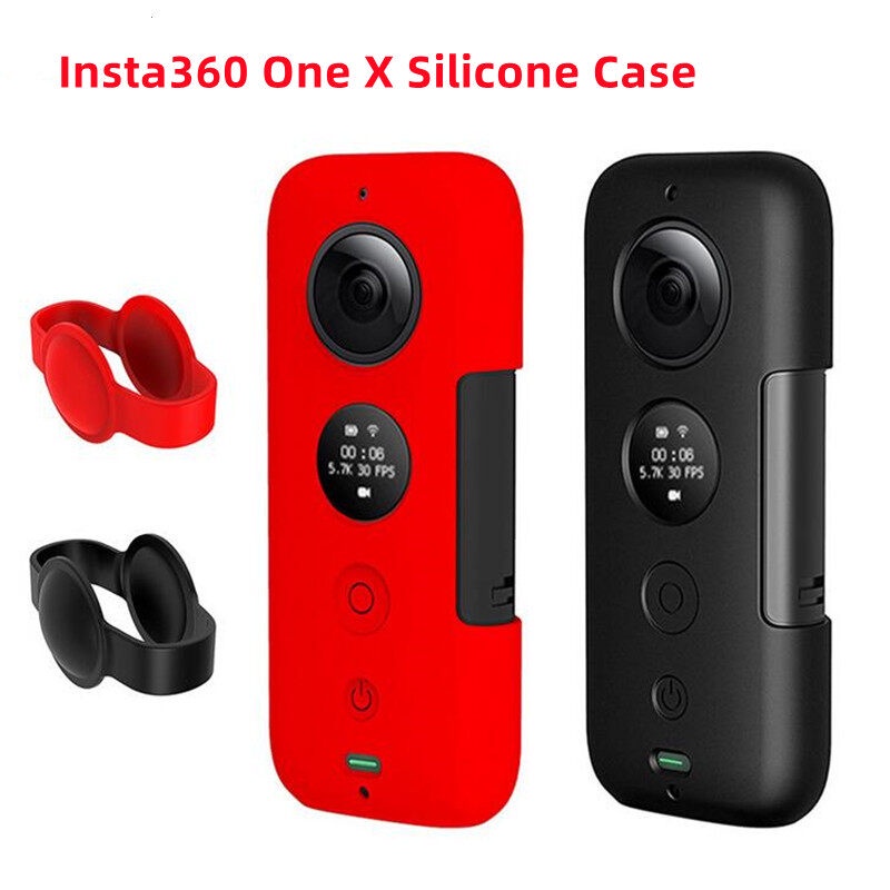 Insta 360 One X เคสซิลิโคน ป้องกันเลนส์ ป้องกันรอยขีดข่วน กันลื่น สําหรับ insta Action Camera อุปกรณ์เสริม ป้องกันรอยขีดข่วน เคสซิลิโคน กล้อง