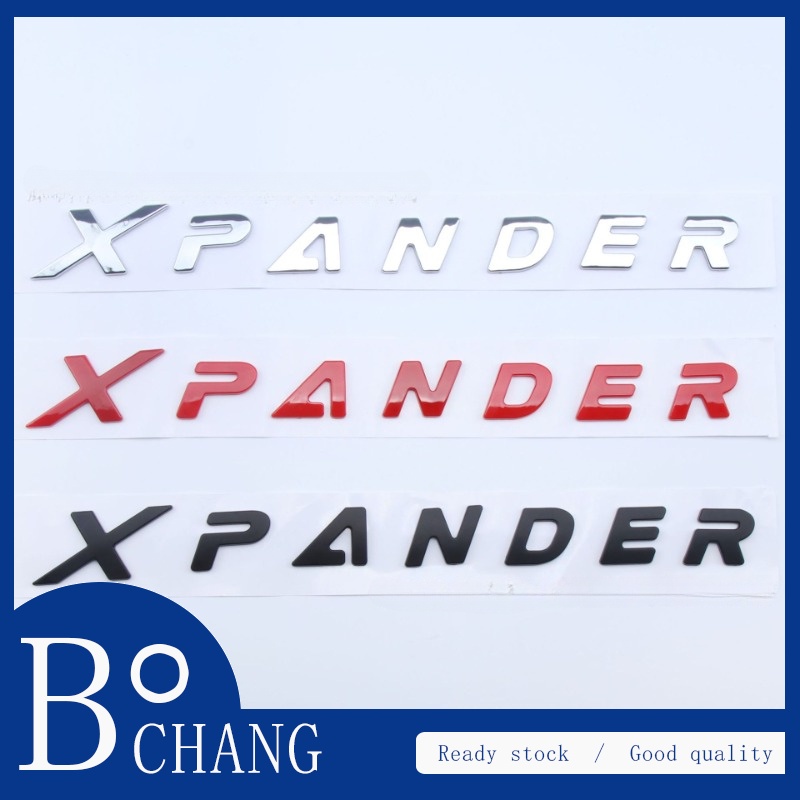 Bochang ป้ายฉลากตัวอักษรภาษาอังกฤษ XPANDER ด้านหน้า และด้านหลัง สําหรับ Mitsubishi XPANDER 1 ชิ้น