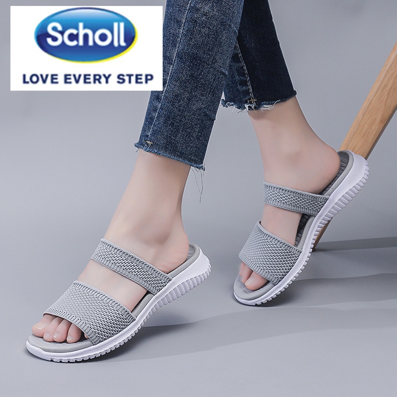 Scholl รองเท้าผู้หญิง scholl scholl scholl รองเท้าแตะชายหาดแบนผู้หญิง scholl Slides รองเท้า scholl ผู้หญิงรองเท้าแตะโบฮีเมียผู้หญิง