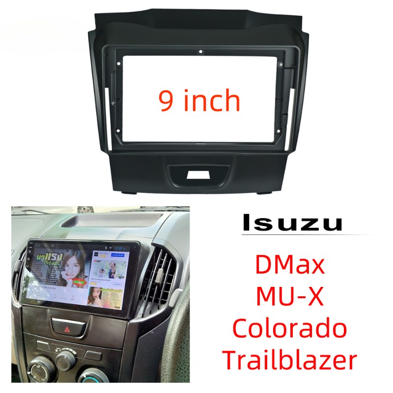 Lt Honxun กรอบเครื่องเล่นวิทยุ 2din แผงวิทยุ 9 นิ้ว สําหรับ Isuzu DMax MU-X Colorado S10 Trailblazer