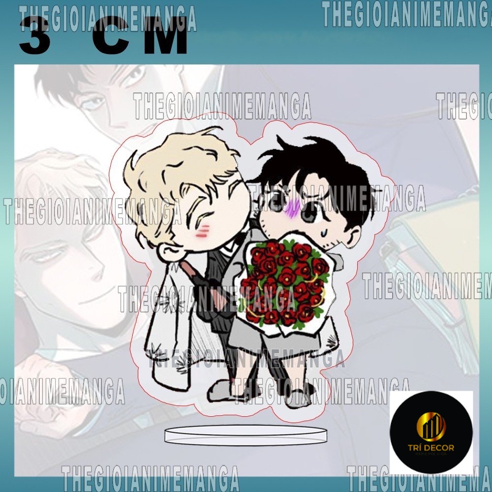 (3 ซม.) ROSES และ CHAMPAGNE รุ่น ROSES และ Wine BL อะคริลิคอะนิเมะ micha chibi จอแสดงผลตกแต่ง