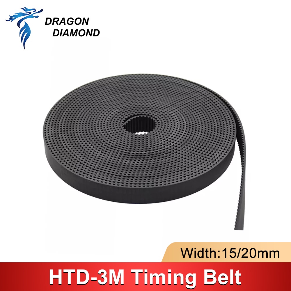Htd3m สายพานไทม์มิ่ง หนัง PU 3M 10 มม. - 30 มม. ยาว 5 ม. โพลียูรีเทน 3 ม. สําหรับเครื่องแกะสลักเลเซอร์ CO2