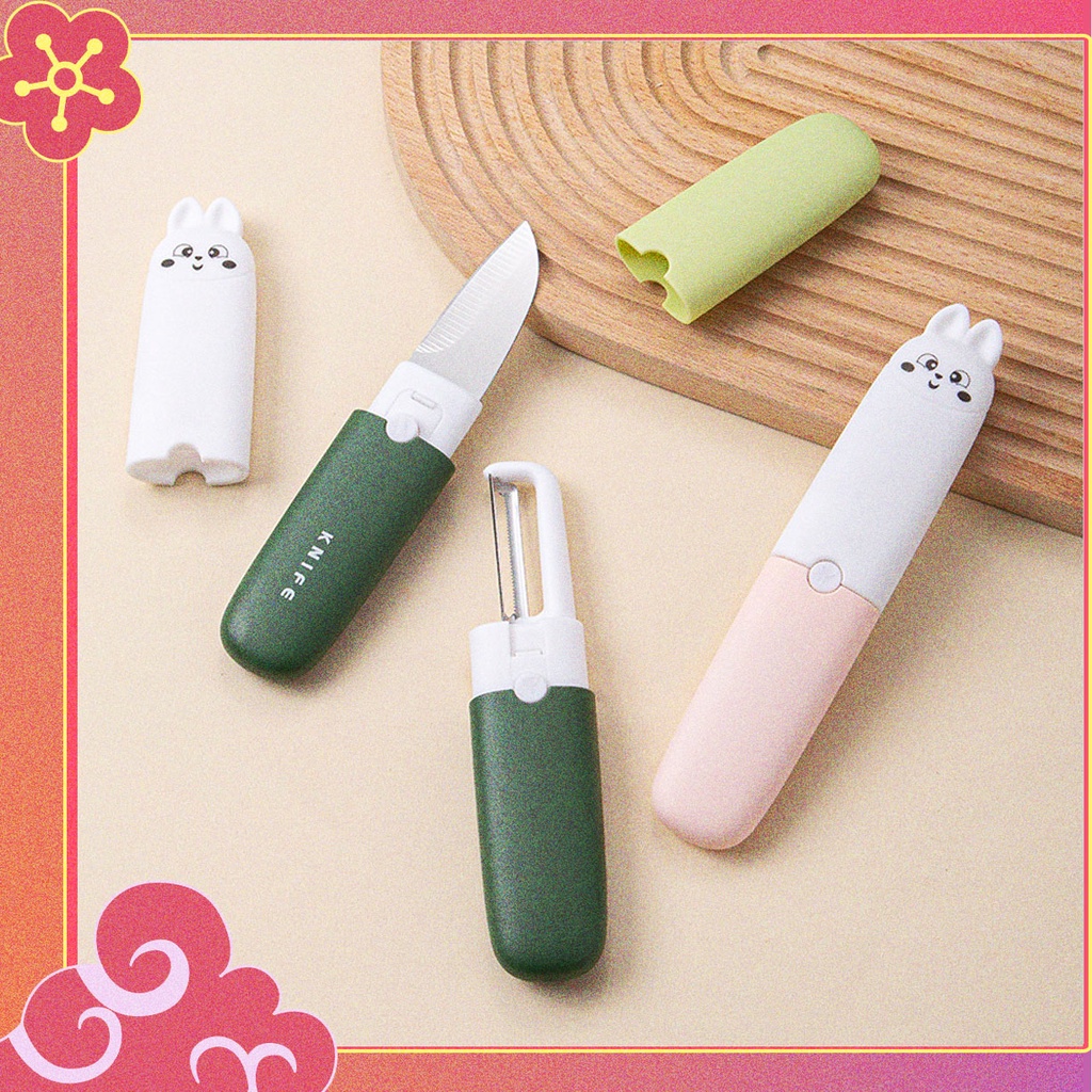 มีหลายสีให้เลือก มีดปอกเปลือกผัก ผลไม้ มีดปอกผลไม้ มีดปอกเปลือก ขนาดเล็กพกพาง่าย เครื่องมือพกพา