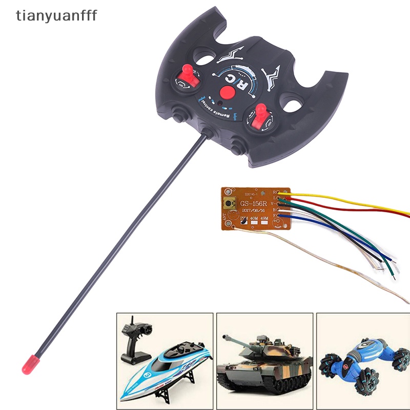 Tianyuanfff 857 27MHz แผงวงจร 4CH RC รีโมตคอนโทรล Pcb ส่งสัญญาณ และบอร์ดรับสัญญาณ พร้อมเสาอากาศวิทยุ อุปกรณ์เสริม สําหรับรถยนต์