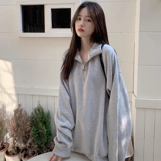 ส่งไวจากไทย TAYCEN M-2XL เสื้อสเวตเตอร์ เรียบๆ แขนยาว เกาหลี โอเวอร์ไซส์ ผู้หญิง สเวตเตอร์