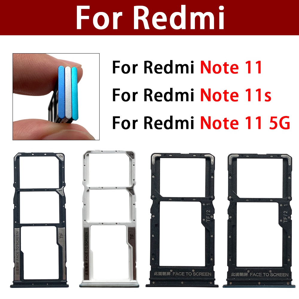 ของแท้ อะแดปเตอร์ซ็อกเก็ต ช่องใส่ซิมการ์ด แบบคู่ สําหรับ Xiaomi Redmi Note 11S 11 5G
