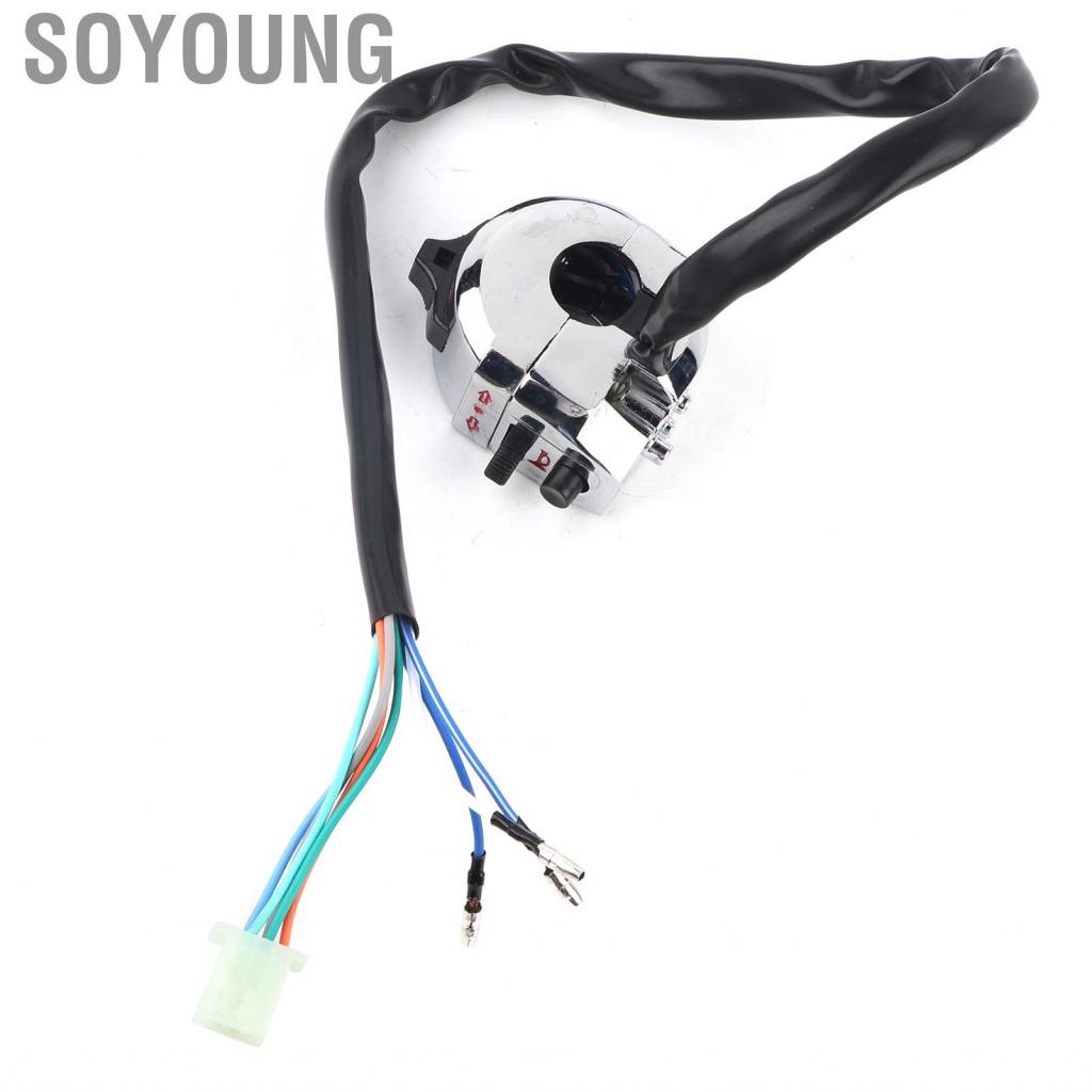 Soyoung Motorcycle Function Switch Horn Turn Signal Blinker Switchs For 22mm Handlebar motorcycle accessories