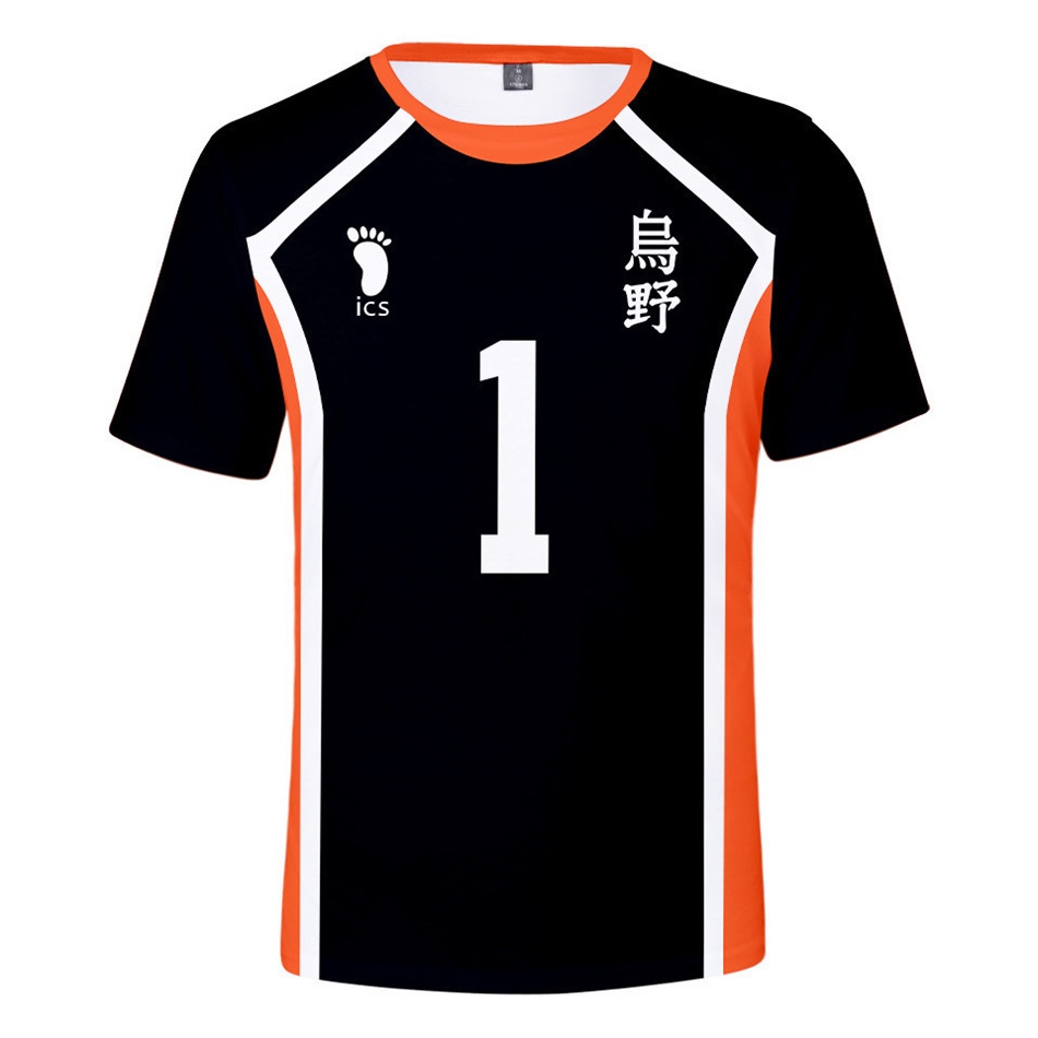 เด็กอะนิเมะ Haikyuu T เสื้อ 4-13Y เด็กผู้หญิง Fukurodani Academy Akashi Keiji Bokuto Kourarou Tshirt