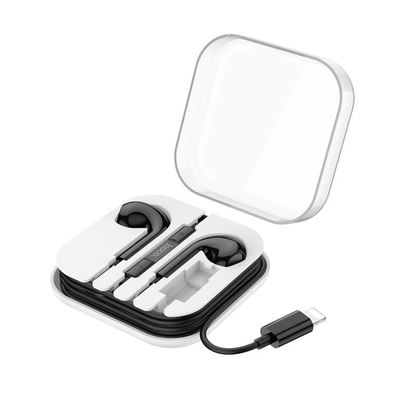 Hoco M111 Max หูฟังหัวไอโฟน มีไมค์ เสียงชัด สำหรับไอโฟน ไม่ต้องเชื่อมบลูทูธ หูฟังสมอลทอล์ค