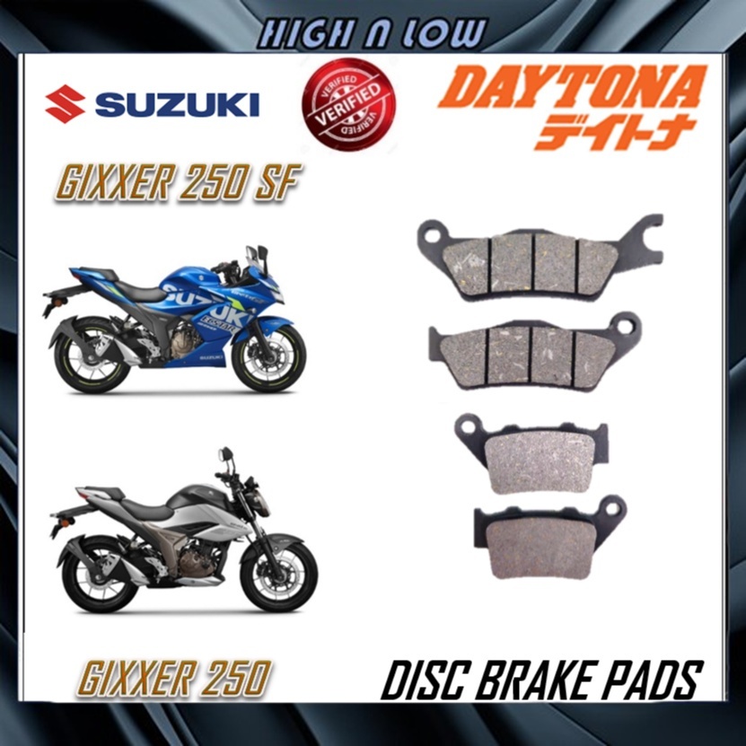 ผ้าเบรคแผ่นดิสก์ SUZUKI GIXXER 250 GIXXER 250 SF คุณภาพดีที่สุด