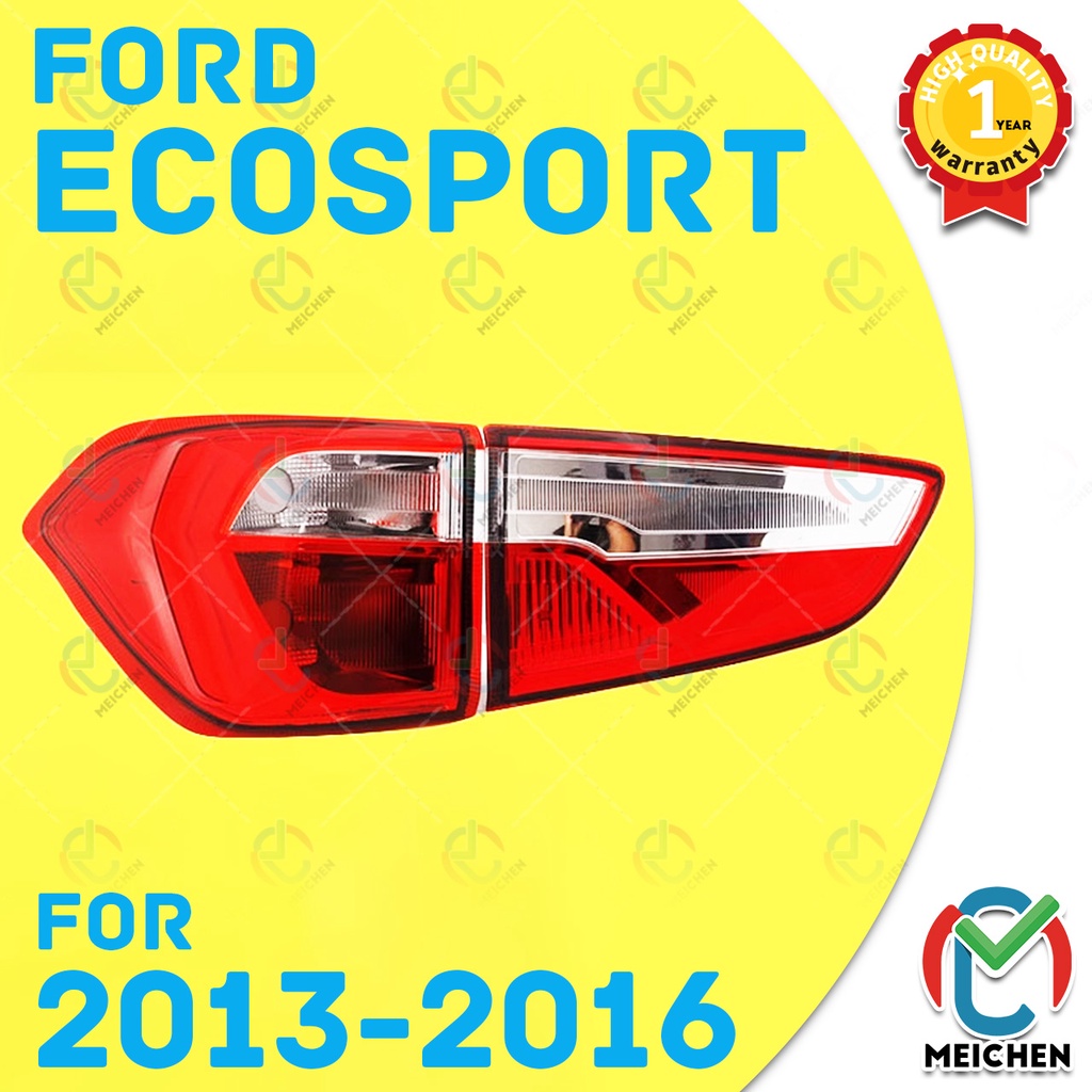 Ford Ecosport ไฟท้ายแต่ง (2013-2016) พร้อมทับทิม Taillamp Taillight โคมไฟท้ายรถยนต์