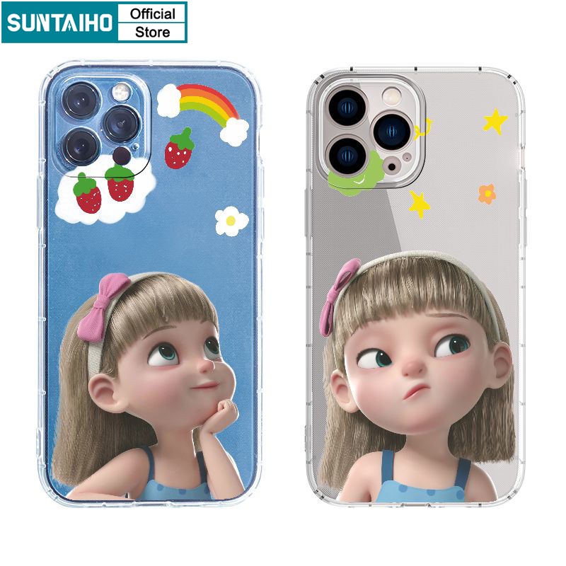 เคสโทรศัพท์มือถือ ซิลิโคนนิ่ม แบบใส ผิวด้าน กันกระแทก ลาย Suntaiho แฟชั่นเรียบง่าย สําหรับ Iphone 14 12 13 11 Pro Max 7 8 Plus Iphon X Xs XR Xs Max