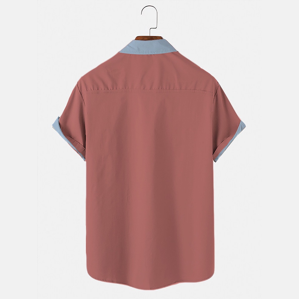Songkran ใหม่ เสื้อเชิ้ตแขนสั้นลําลอง ผ้าไนล่อน ระบายอากาศ ทรงหลวม น้ําหนักเบา สไตล์วินเทจ แฟชั่นสําหรับผู้ชาย