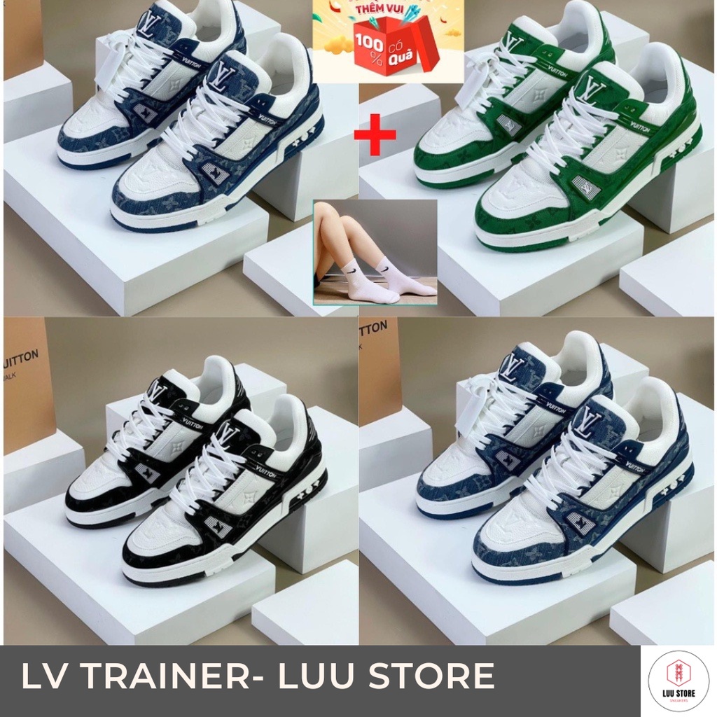 ♞,♘,♙,♟Louis Vuitton Shoes LV Trainer LV Trainer Black White hot trend 2022 High-Quality Chinese Pr