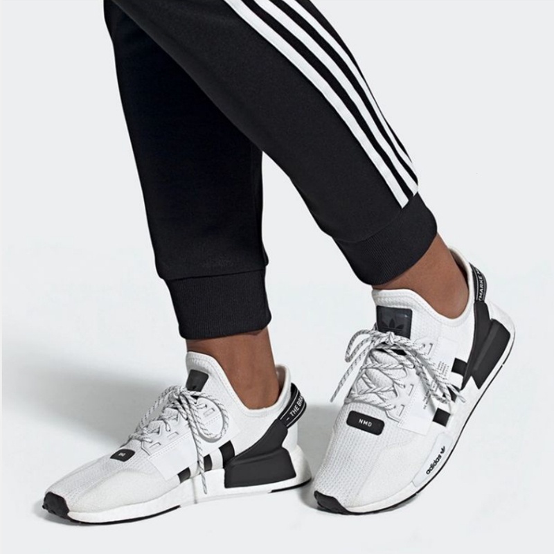 ♞adidas Top Adidas Nmd R1 V2 Men's Shoes Women's Shoes Adidas Boost Japanese Olympics White Black R