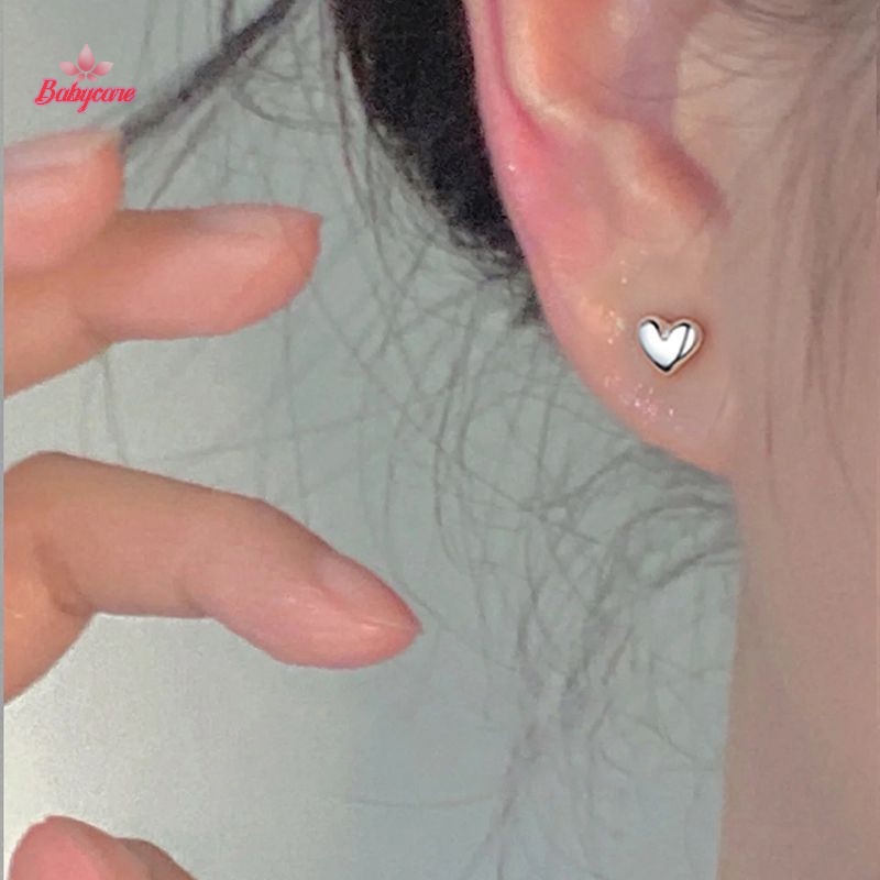 Byce> 1 คู่ รัก หัวใจ ต่างหูสตั๊ด สําหรับผู้หญิง สาว น่ารัก หรูหรา ของขวัญวันเกิด เครื่องประดับแฟชั่น ที่เรียบง่าย สวยหรู ดี ต่างหูใหม่