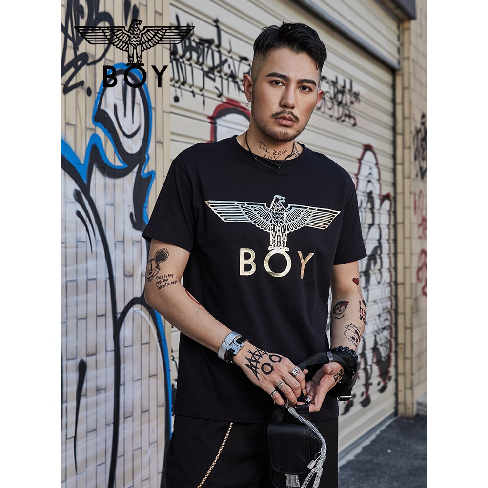 เสื้อยืดแขนสั้นคอกลมBoy London เสื้อยืดแขนสั้นพิมพ์ลาย B 191 Nc 70102Cotton 100%  [S-5XL]