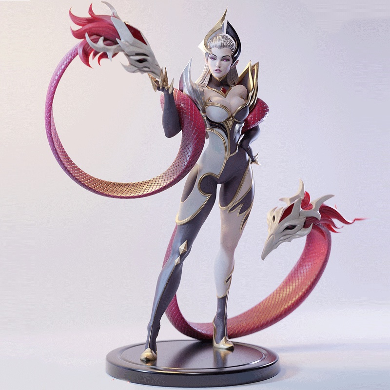 Five Uncle GK Evelyn League of Legends Widow of Pain ฟิกเกอร์ฟิล์ม สีขาว 3D 4FEZ