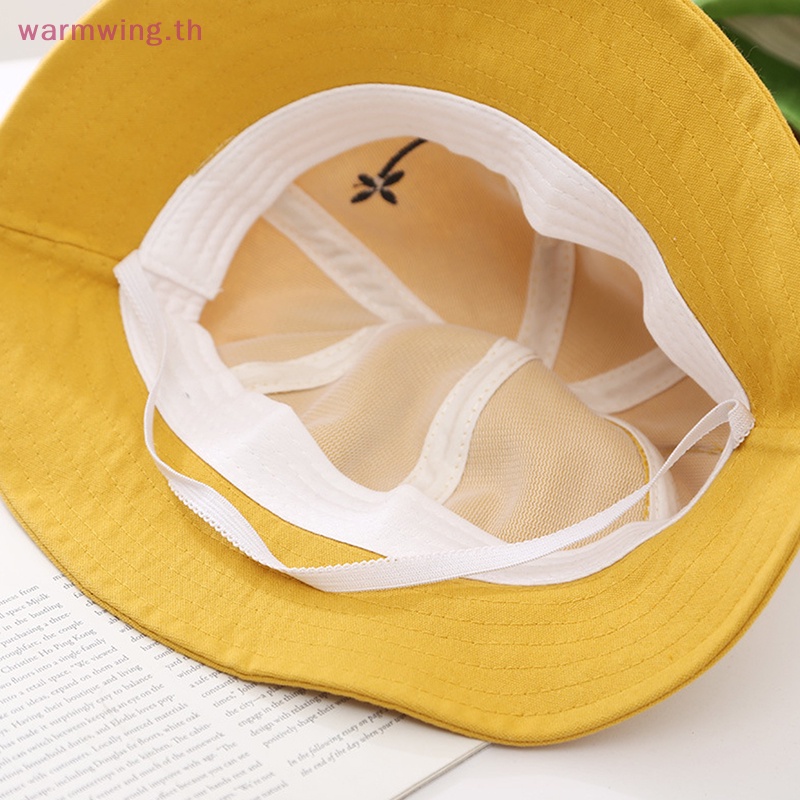 Warmwing หมวกบักเก็ต ทรงบักเก็ต ลายกบ สไตล์ชาวประมง แฟชั่นฤดูร้อน ฤดูใบไม้ร่วง สําหรับผู้หญิง TH